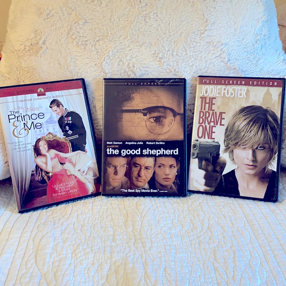 DVD bundle-3- the good shepherd, the brave one, the prince & me